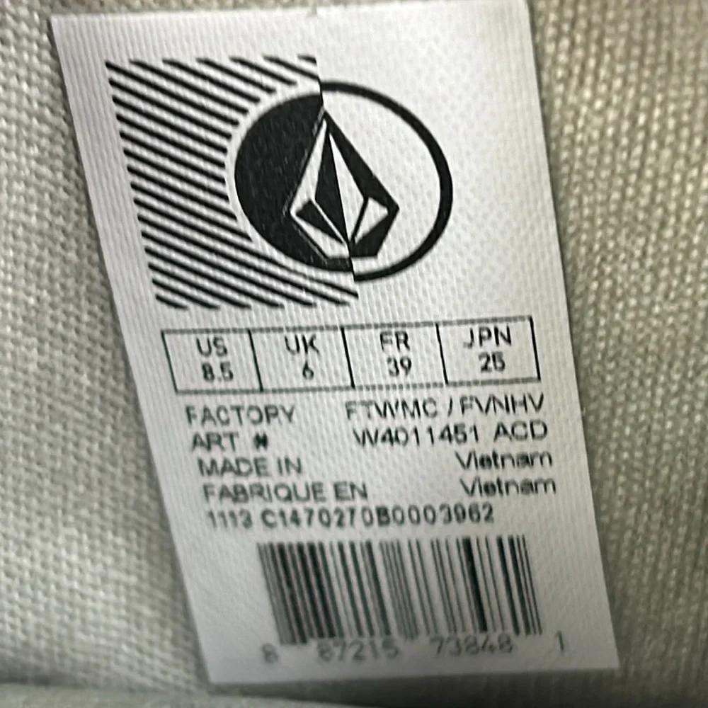 Volcom Buzz Womens skater High Tops marble leather tennis shoe sneakers Size 8.5 - Picture 7 of 13